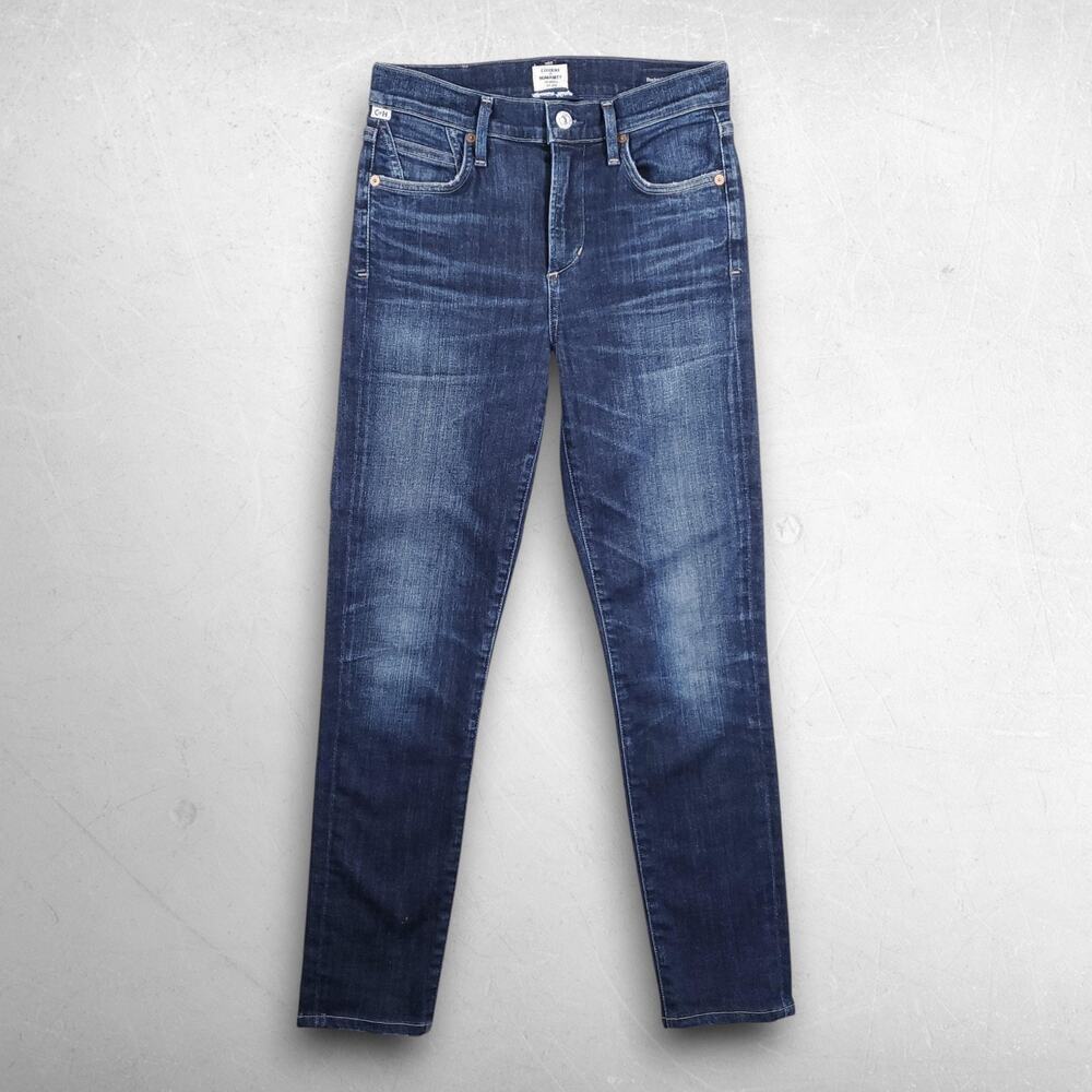 Citizens Of Humanity Rocket Crop Jeans Women 25 Blue Mid Rise Skinny City Y2K